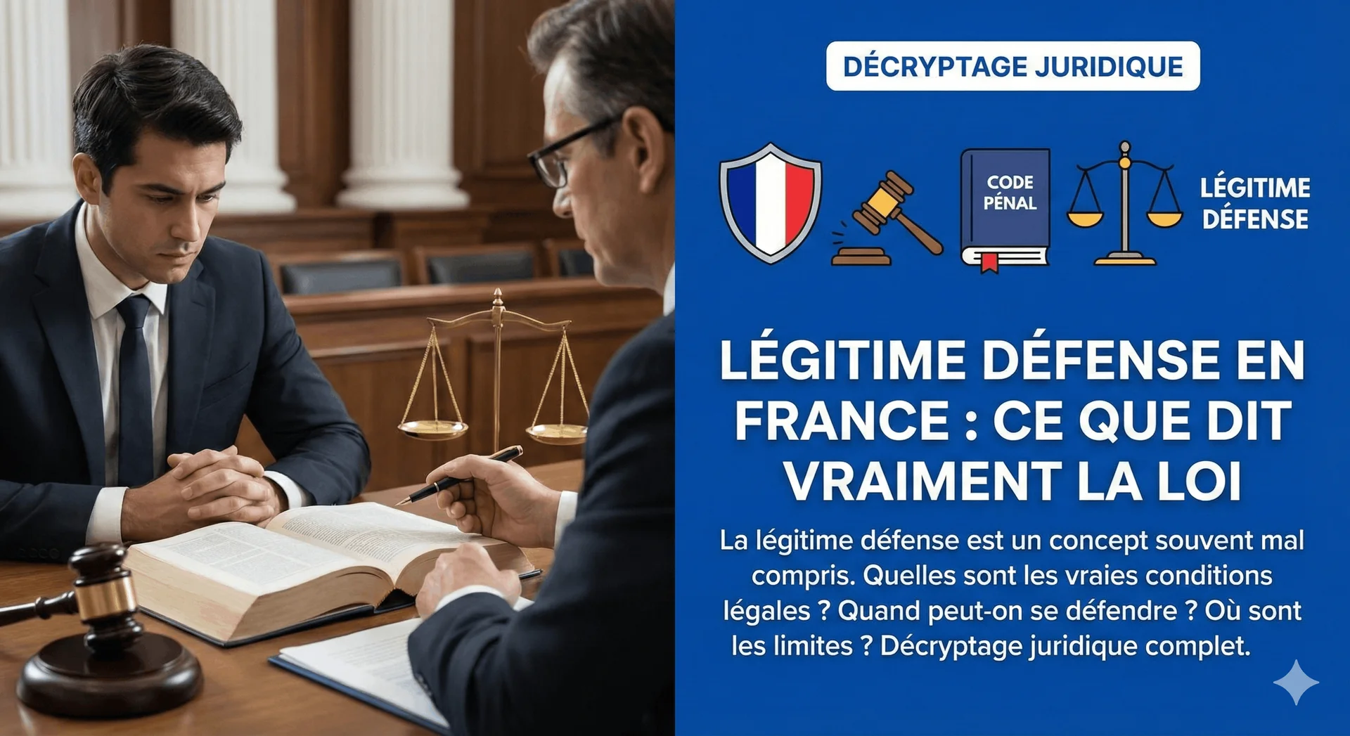 Légitime défense en France : ce que dit vraiment la loi - Conseils & Astuces
