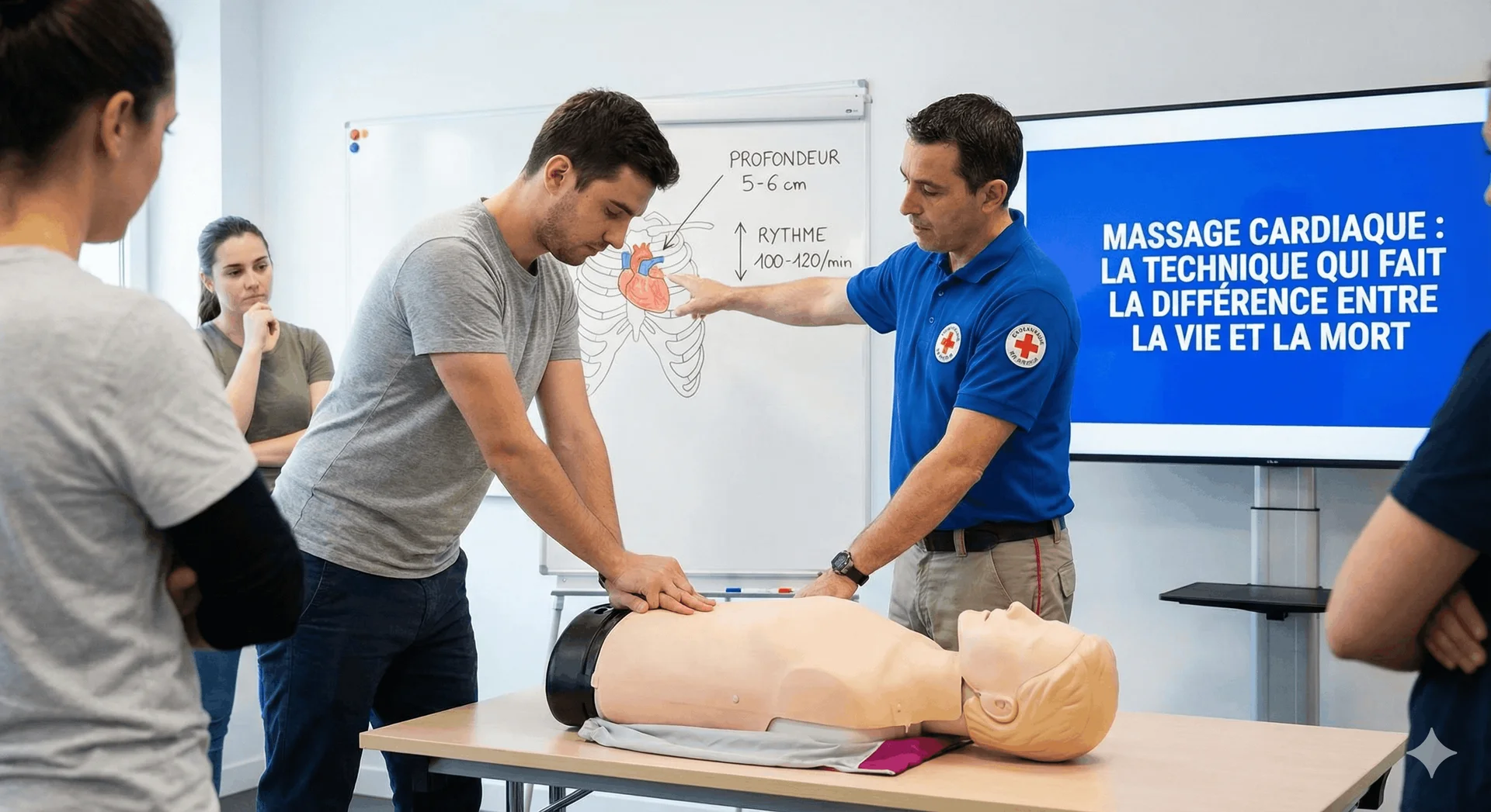 Massage cardiaque : la technique qui fait la différence entre la vie et la mort - Secourisme