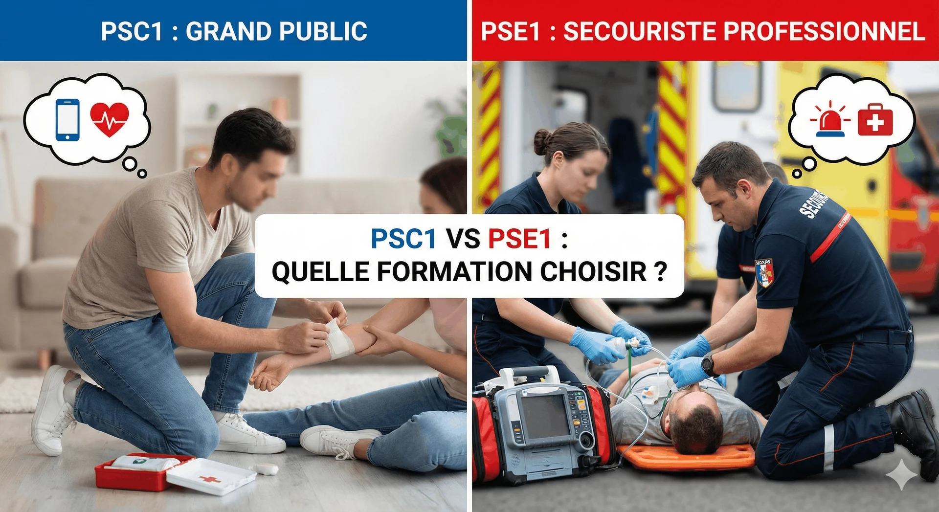 PSC1 vs PSE1 : quelle formation de secourisme choisir ? - Secourisme